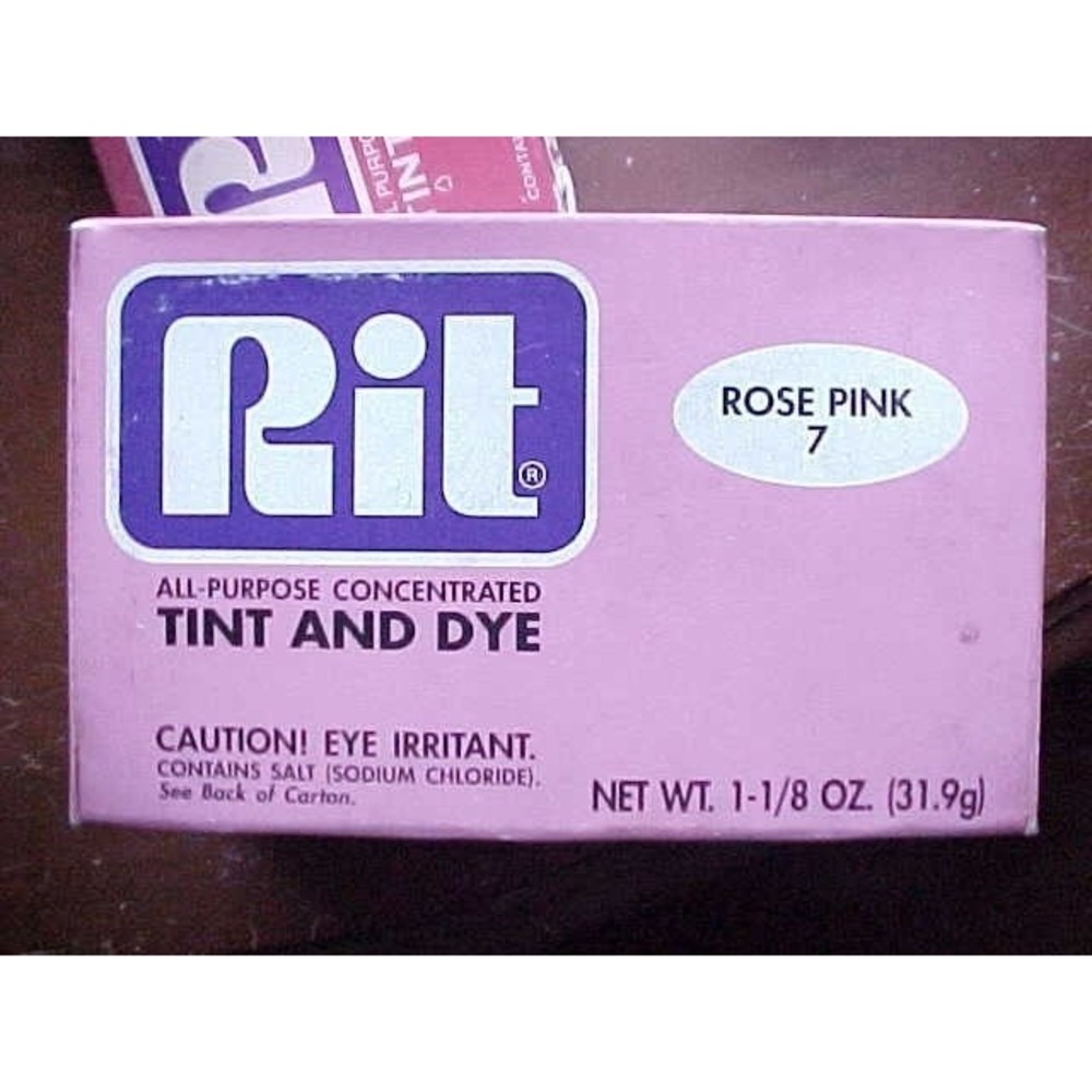 Original Formula Rose Pink #7 Rit Powder Fabric Dye Clothing Die